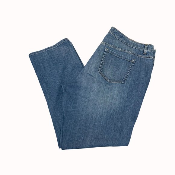 Jones New York Womens Jeans Size 20W Lexington Straight Classic Stretch Denim - Picture 1 of 14